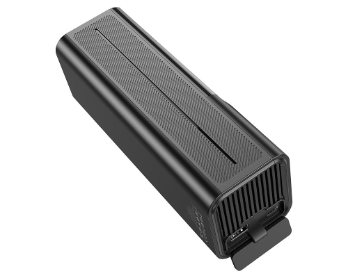 Автомобільний насос HOCO ZP7 Maddy portable smart air pump(5000mAh) Black (6942007614511)