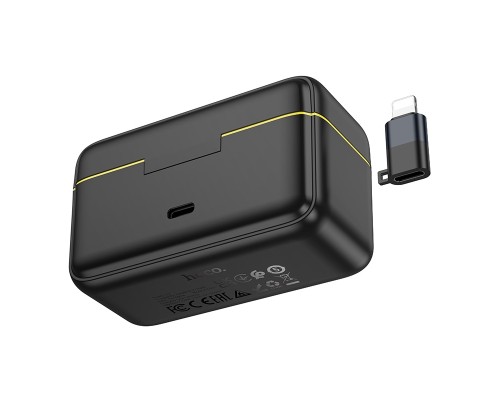 Бездротова мікрофонна система HOCO L17 magnetic dual-mic (iP/Type-C) Black (6942007645997)