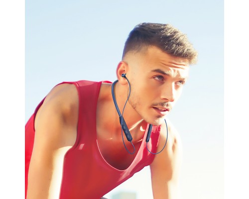 Бездротові спортивні навушники HOCO ES64 Easy Sound sports BT earphones Navy Blue (6931474784483)