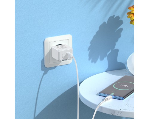 Мережевий зарядний пристрій HOCO CS11A Ocean single port charger White (6942007603553)