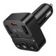 АЗП з FM-модулятором HOCO E87 Delta 35W(1A1C) car BT FM transmitter (6942007658980)