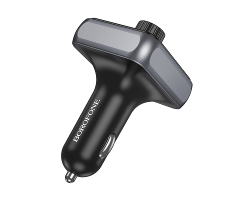 АЗП з FM-модулятором BOROFONE BC50  Ascenso PD20W+QC3.0 car BT FM transmitter Black (6941991115257)