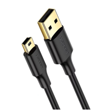 Кабель UGREEN USB 2.0 A Male to Mini 5 Pin Male Cable 3m (Black) (UGR-10386)