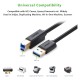 Кабель UGREEN US210 USB 3.0 AM to BM Print Cable 2m (Black）(UGR-10372) (UGR-10372)