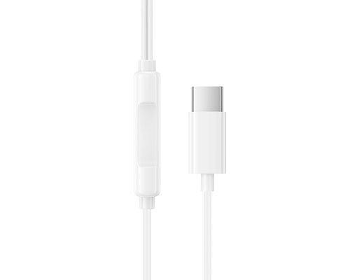 Навушники дротові BOROFONE BM100 Pro (Type-C) White (6941991121784)