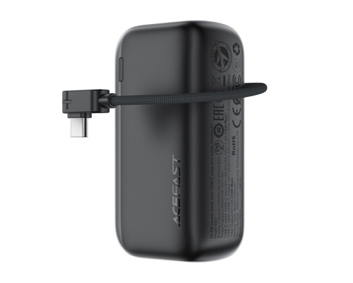 Зовнішній акумулятор ACEFAST M27-10000 22.5W power bank with USB-C port and cable Metal Gray (6974316285359)
