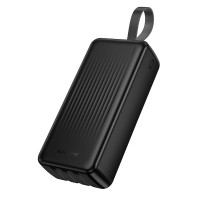 Зовнішній акумулятор BOROFONE BJ79B Clever power bank with 3 cables(30000mAh) Black (6941991121579)