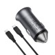 Автомобільний зарядний пристрій ACEFAST B16 95W (USB-A+USB-C) dual port metal car charger set (P5) Metal Gray (6974316285304)