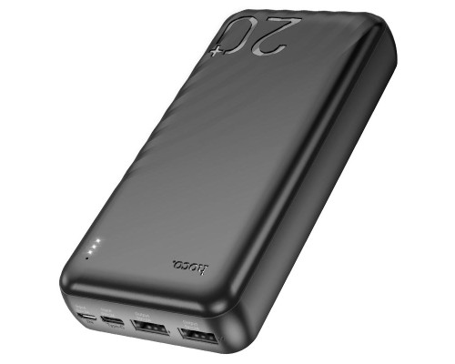 Зовнішній акумулятор HOCO J123A Element power bank(20000mAh) Black (6942007612067)