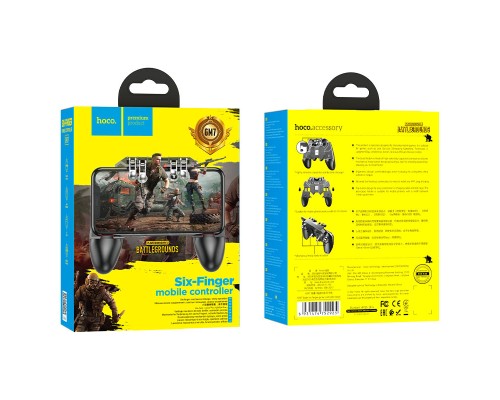 Ігровий контролер HOCO GM7 Eagle six finger game controller Black (6931474752925) 