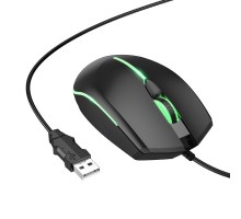Миша HOCO GM37 Wonderful gaming luminous wired mouse Black (6942007647953)