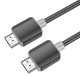 Кабель HOCO US08 HDTV 2.0 male-to-male 4K HD data cable(L=3M) Black (6931474799401)