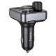 АЗП з FM-модулятором HOCO E86 Alegria 48W dual port PD30W+QC3.0 car BT FM transmitter Black (6942007646956)