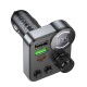 АЗП з FM-модулятором HOCO E86 Alegria 48W dual port PD30W+QC3.0 car BT FM transmitter Black (6942007646956)