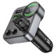 АЗП з FM-модулятором HOCO E86 Alegria 48W dual port PD30W+QC3.0 car BT FM transmitter Black (6942007646956)
