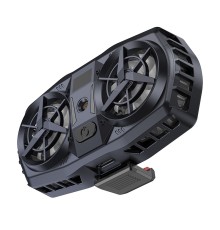 Кулер для мобільного телефона GM36 Mustango mobile phone dual cooler Black (6942007645058)