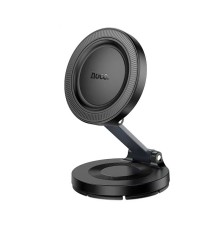 Автотримач для телефона HOCO H61 Show folding ring magnetic car holder (dashboard) Black Metal Gray (6942007637619)