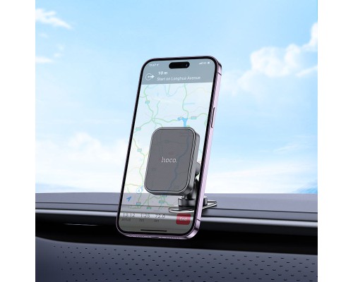 Автотримач для телефона HOCO H33 Cheetah magnetic car holder(center console) Black (6942007614474)