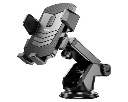 Автотримач для телефона HOCO CA83 David one-button center console car holder Black (6931474748423)