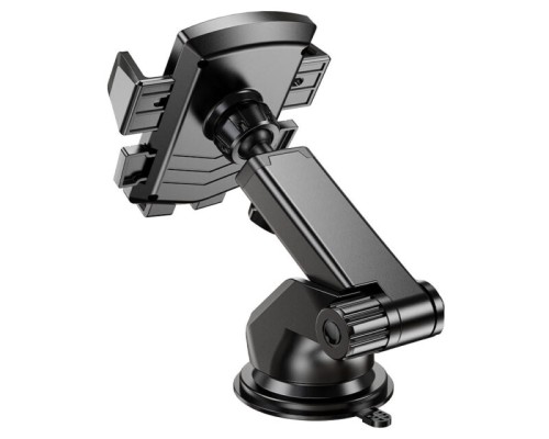 Автотримач для телефона HOCO CA83 David one-button center console car holder Black (6931474748423)