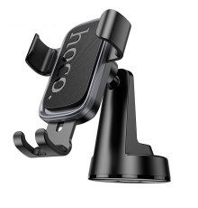 Автотримач для телефона HOCO H81 Vista Gravity Car holder (center console) Black Metal Gray (6942007647915)