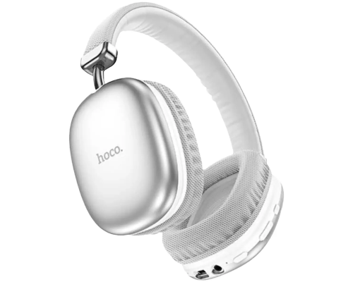 Бездротові накладні навушники HOCO W35 wireless headphones Silver (6931474766250)