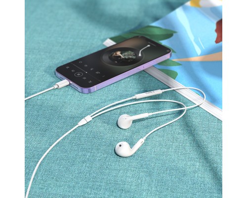 Навушники дротові HOCO M1 Max (Lightning) White (6931474754684)