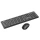 Клавіатура+миша HOCO GM17 Wireless business keyboard and mouse set(English Version) Black (6931474759481)