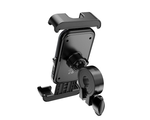 Вело/Мото тримач для телефона HOCO H82 Vista bicycle Motorcycle Universal holder Black Metal Gray (6942007647922)