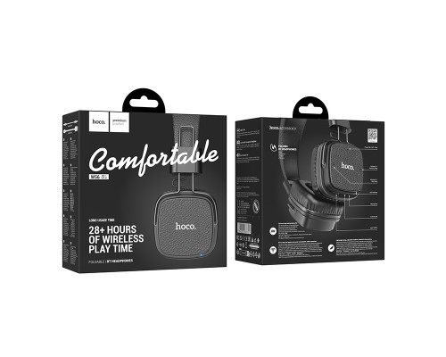 Бездротові накладні навушники HOCO W56 Earl BT headphones Black (6942007633321)