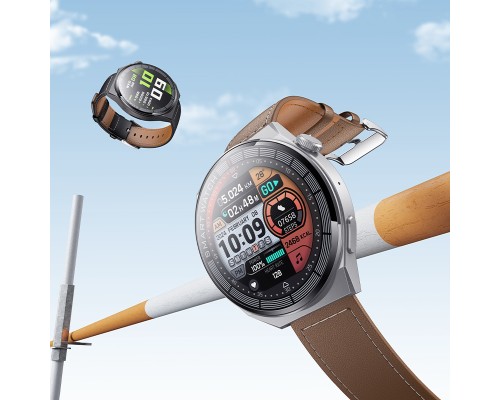 Смарт-годинник HOCO Y35 36mm. 250 mAh. IP67 Smart sports watch(call version) Silver (6942007663656)