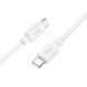 Кабель HOCO X96 Hyper 60W fast charging data cable Type-C to Type-C White (6931474799128)