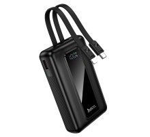 Зовнішній акумулятор HOCO J162A Full power 22.5W+PD20W fully compatible power bank with two cables(20000mAh) Black (6942007663083)