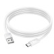 Кабель HOCO X114 Energy charging data cable Type-C 1m White (6942007647090)