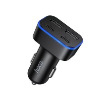 Автомобільний зарядний пристрій HOCO Z63 Barry four-port car charger Black (6942007666206)