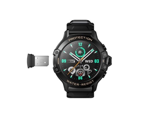 Дитячий смарт-годинник HOCO Y107 4G 32mm. 700 mAh. IP54. children phone watch black (6942007666053)