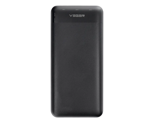 Зовнішній акумулятор VEGER 30000 mAh PD QC3.0 3A 20W L30 (W3008PD) black (VG-W3008PD)