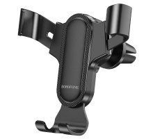 Автотримач для телефона BOROFONE BH74 Rock air outlet gravity car holder Black (6974443386844)