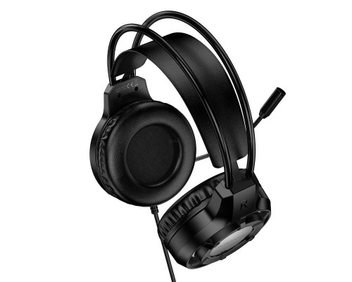 Навушники ігрові BOROFONE BO112 Wave gaming headphones Black (6941991124648)