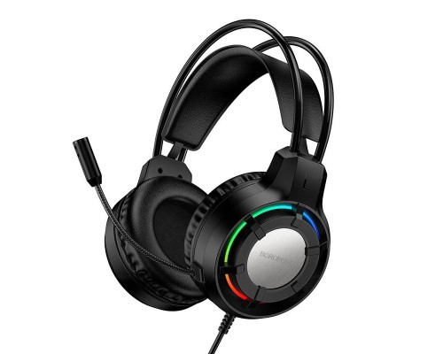 Навушники ігрові BOROFONE BO112 Wave gaming headphones Black (6941991124648)