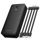 Зовнішній акумулятор BOROFONE BJ84A Smooth power bank with four cables(20000mAh) Black (6941991126178)