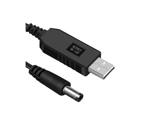 Кабель живлення для роутера USB-DC 5v-12v (1m) (USBDC512)