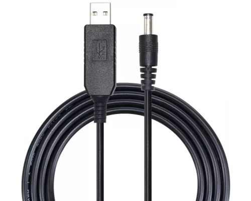 Кабель живлення для роутера USB-DC 5v-12v (1m) (USBDC512)