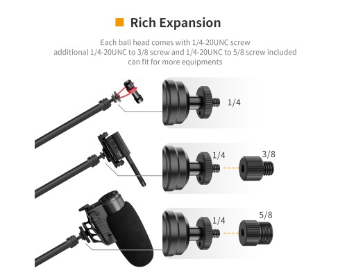 Штатив-тримач Ulanzi Vijim Desktop Flexible Arm/Light Stand(Three-Stages) (UV-2666 LS08) (2666)
