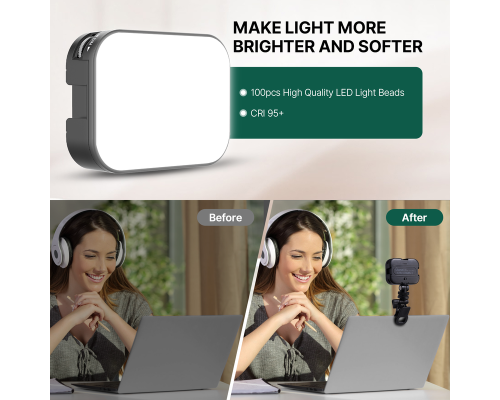 Ulanzi VL100X Selfie Light, Clip LED Light (3356) 