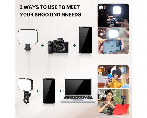 Ulanzi VL100X Selfie Light, Clip LED Light (3356) 