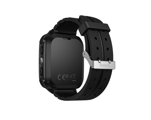 Дитячий смарт-годинник HOCO Y105A 36mm. 400 mAh. children phone watch Black (rus версія) (6942007658669)