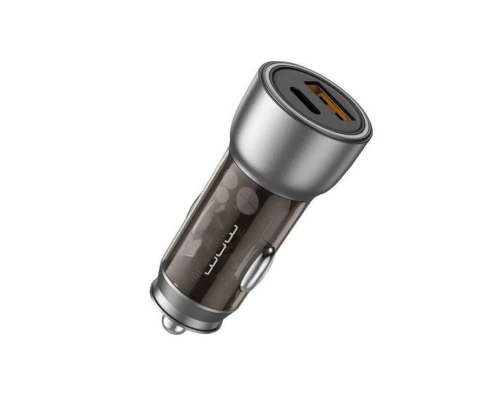 Автомобільний зарядний пристрій WUW-C185 PD20W+QC3.0 black (6972573335466)
