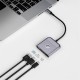 USB-Hub WIWU Traveling 3in1 USB C hub Wi-HB002 Gray (6976975616437)