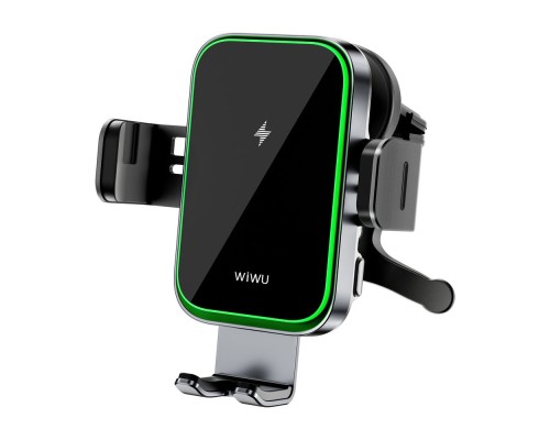 Автотримач для телефона з БЗП WIWU FREELANDER Car Wireless Charger CH-313 Black (6976195097351)
